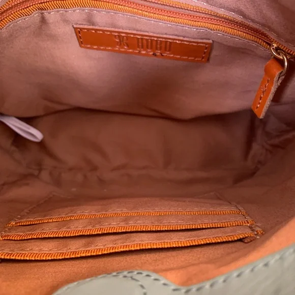 Hobo Teal Pier Leather Purse Small Crossbody Lightweight Bag Adjustable Strap - Picture 12 of 14